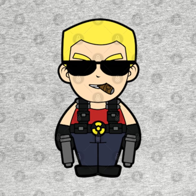 Duke Nukem Chibi by mighty corps studio